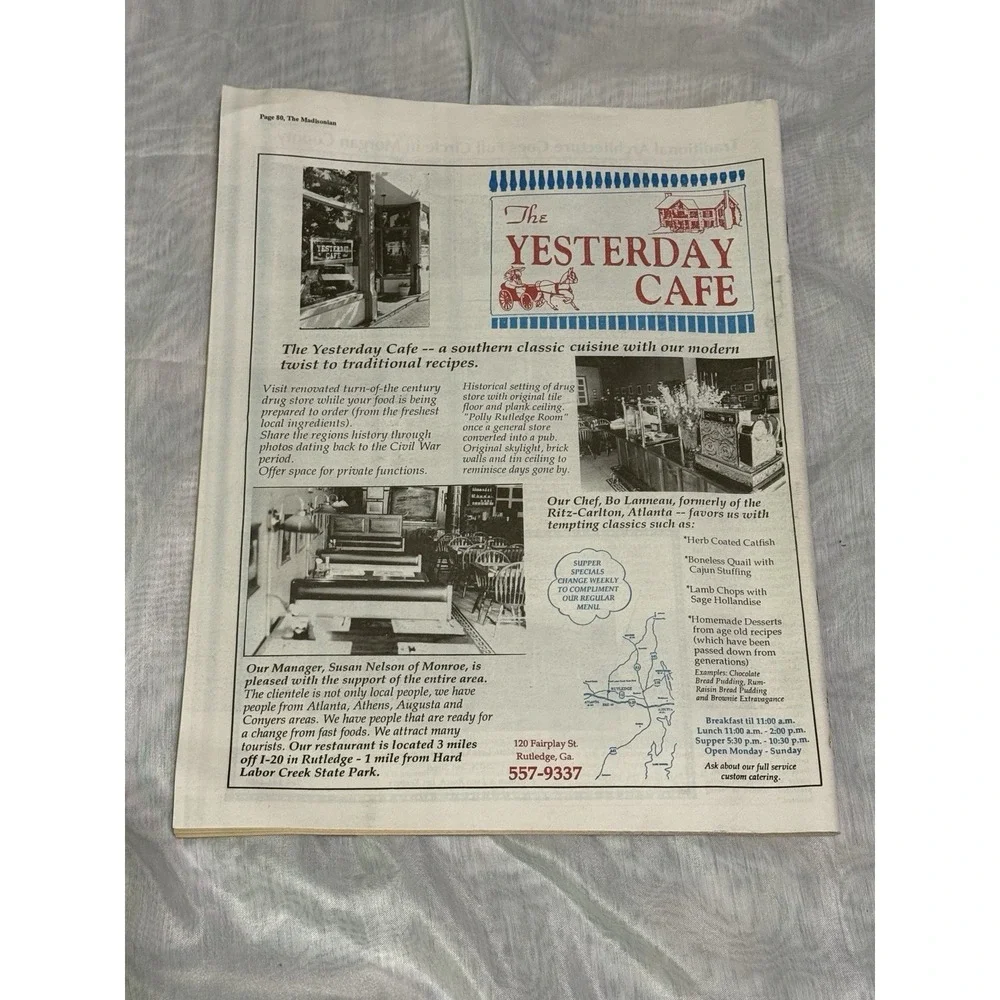 The‎ Madisonian Magazine 1992 about Madison Georgia Architecture & History GA